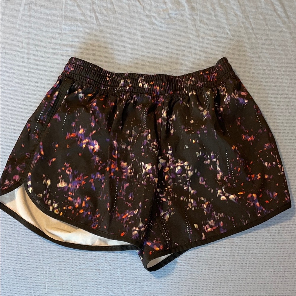 Champion Athletic Track Running Shorts Black and Purple